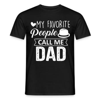 Sie Nennen mich Dad, Papa und Papi - Männer T-Shirt - Schwarz - Vorne - AI Model Male 178 light (178cm)