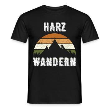 Harz Natur wandern Berge Geschenkidee - Männer T-Shirt - Schwarz - Vorne - AI Model Male 178 light (178cm)