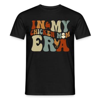 À l’époque de ma maman poulet pour les mamans poulet - T-shirt homme - noir - Devant - AI Model Male 178 light (178cm)