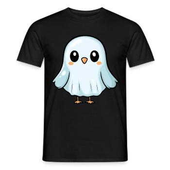 Taube Vogel Halloween Comic Geist - Männer T-Shirt - Schwarz - Vorne - AI Model Male 178 light (178cm)