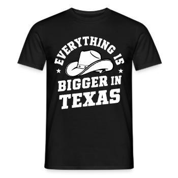Texas State Texans Texas - Men's T-Shirt - black - Front - AI Model Male 178 light (178cm)