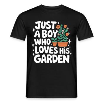 Jardinier Plantes de jardin Jardinage - T-shirt homme - noir - Devant - AI Model Male 178 light (178cm)