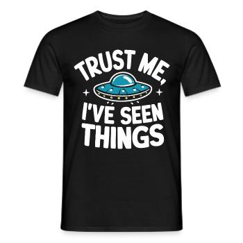 Alien UFO Aliens Außerirdischer - Männer T-Shirt - Schwarz - Vorne - AI Model Male 178 light (178cm)