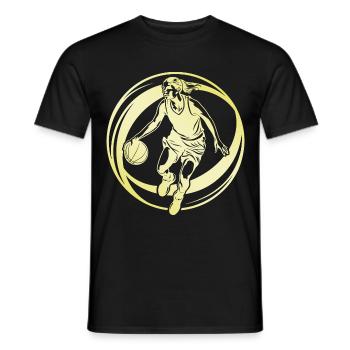 Basketteur Basketteur Basketteur Femme - T-shirt homme - noir - Devant - AI Model Male 178 light (178cm)
