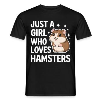 Hamster - Männer T-Shirt - Schwarz - Vorne - AI Model Male 178 light (178cm)