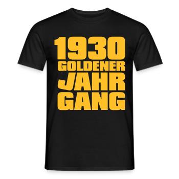 Goldener Jahrgang 1930 geboren - Männer T-Shirt - Schwarz - Vorne - AI Model Male 178 light (178cm)