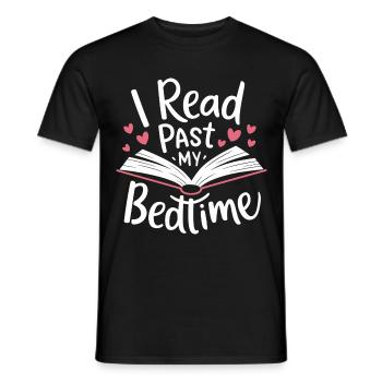 Bücher Buch lesen Bücherei Bibliothek Bücherwurm - Männer T-Shirt - Schwarz - Vorne - AI Model Male 178 light (178cm)