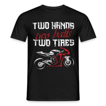 Motorcycle super athlete sportbike racing - Men's T-Shirt - black - Front - AI Model Male 178 light (178cm)