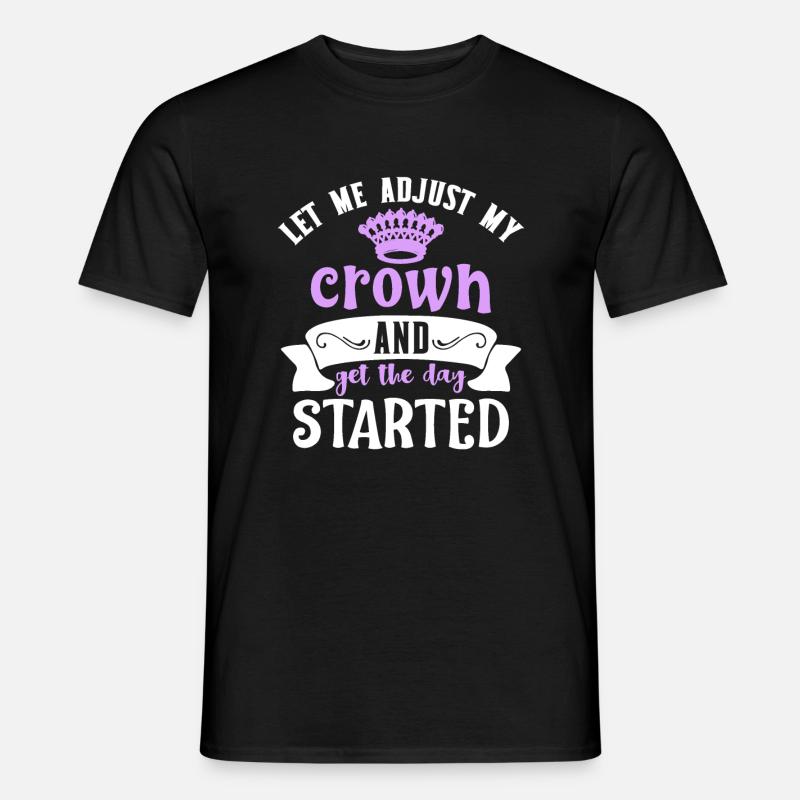 crown - Männer T-Shirt - Schwarz
