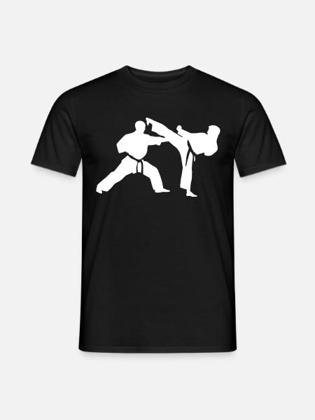 Karate - Männer T-Shirt - Schwarz