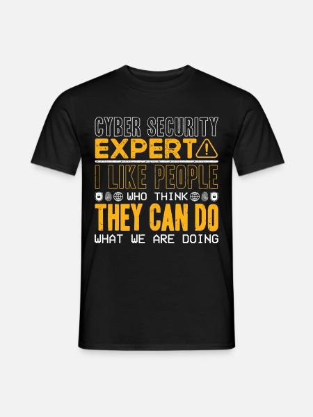 Cyber Security Professional Expert Ethical Hacker - Men's T-Shirt - black