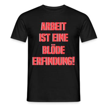 Arbeit Spruch Urlaub Wochenende - Männer T-Shirt - Schwarz - Vorne - AI Model Male 178 light (178cm)