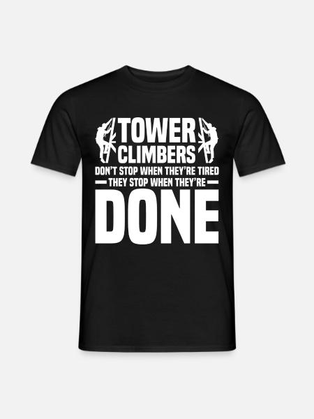 Industrieklettern - Männer T-Shirt - Schwarz