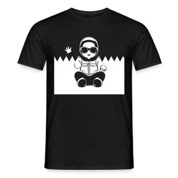 Funny Toddler Wearing Sunglasses Cool Baby - Men's T-Shirt - black - Front - AI Model Male 178 light (178cm)
