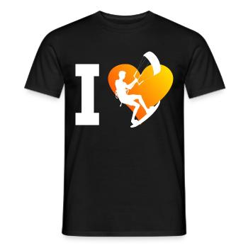 Kitesurf Kitesurf Hommes Kitesurf Kiting - T-shirt homme - noir - Devant - AI Model Male 178 light (178cm)