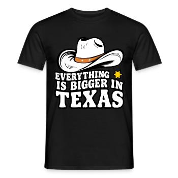 État du Texas Texans Texas - T-shirt homme - noir - Devant - AI Model Male 178 light (178cm)