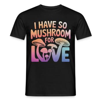 Pilz Pilze Funghi Champignon - Männer T-Shirt - Schwarz - Vorne - AI Model Male 178 light (178cm)