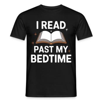 Bücher Buch lesen Bücherei Bibliothek Bücherwurm - Männer T-Shirt - Schwarz - Vorne - AI Model Male 178 light (178cm)