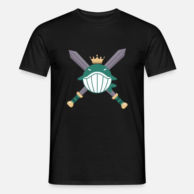 Fisch - Männer T-Shirt - Schwarz