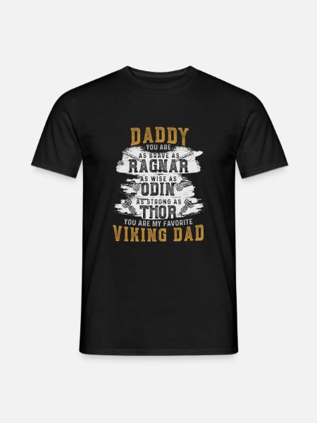 Viking Vader Wise Like Odin Stark Like Thor - Mænd T-shirt - sort