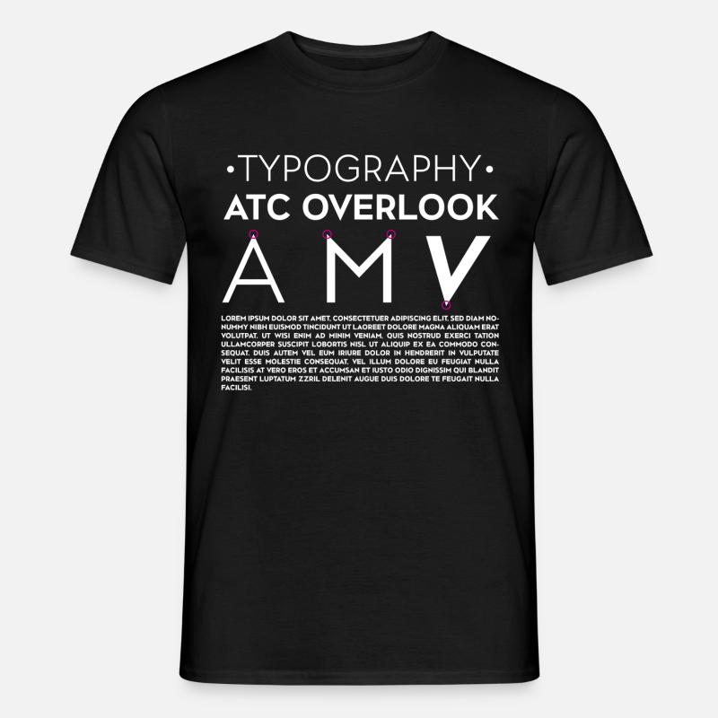 TYPOGRAPHY - Men’s T-shirt - black