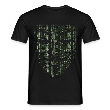Hacken - Männer T-Shirt - Schwarz - Vorne - AI Model Male 178 light (178cm)