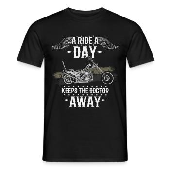 Chopper sayings gift - Men's T-Shirt - black - Front - AI Model Male 178 light (178cm)