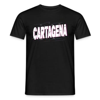 Cartagena Spanien Stadt Schrift Urlaub Liebe - Männer T-Shirt - Schwarz - Vorne - AI Model Male 178 light (178cm)