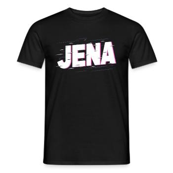 Jena Deutschland Stadt Schrift Heimat Liebe - Männer T-Shirt - Schwarz - Vorne - AI Model Male 178 light (178cm)