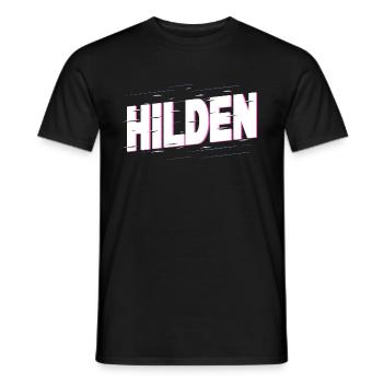 Hilden Germany City Font Home Love - Men's T-Shirt - black - Front - AI Model Male 178 light (178cm)