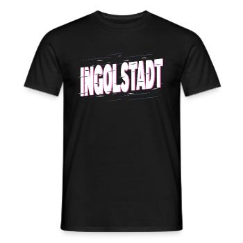 Ingolstadt Deutschland Stadt Schrift Heimat Liebe - Männer T-Shirt - Schwarz - Vorne - AI Model Male 178 light (178cm)