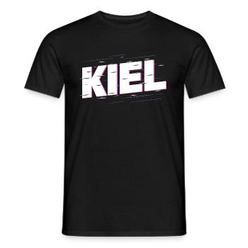 Kiel Allemagne City Font Accueil Amour - T-shirt homme - noir - Devant - AI Model Male 178 light (178cm)