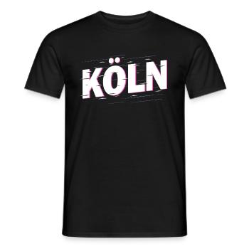 Cologne Germany City Font Home Love - Men's T-Shirt - black - Front - AI Model Male 178 light (178cm)