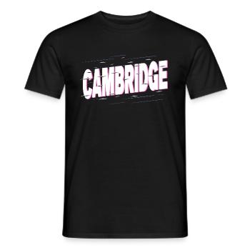 Cambridge Angleterre UK City Font Accueil Amour - T-shirt homme - noir - Devant - AI Model Male 178 light (178cm)