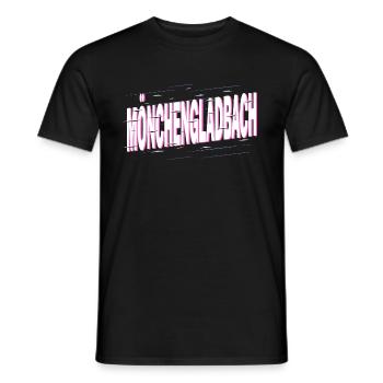 Mönchengladbach Deutschland Stadt Schrift Heimat - Männer T-Shirt - Schwarz - Vorne - AI Model Male 178 light (178cm)