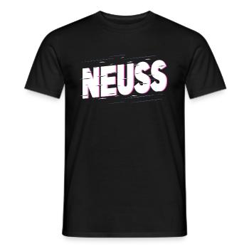 Neuss Deutschland Stadt Schrift Heimat Liebe - Männer T-Shirt - Schwarz - Vorne - AI Model Male 178 light (178cm)