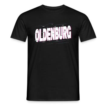 Oldenburg Deutschland Stadt Schrift Heimat Liebe - Männer T-Shirt - Schwarz - Vorne - AI Model Male 178 light (178cm)