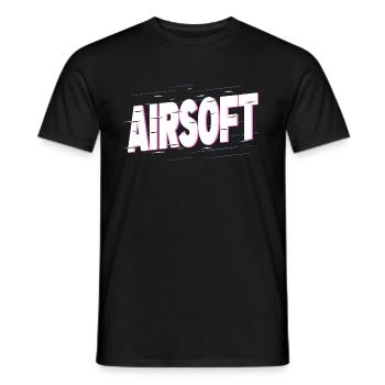 Airsoft Softair Waffe Sport Hobby Spieler Team - Männer T-Shirt - Schwarz - Vorne - AI Model Male 178 light (178cm)