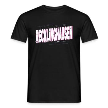 Recklinghausen Deutschland Stadt Schrift Heimat - Männer T-Shirt - Schwarz - Vorne - AI Model Male 178 light (178cm)