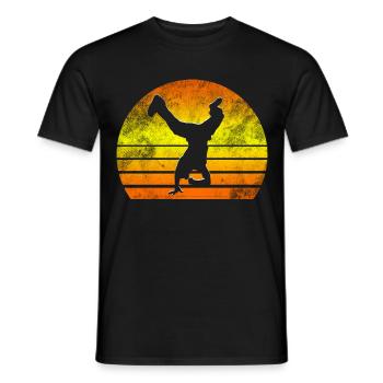Breakdancing Breakdance Tanzen - Männer T-Shirt - Schwarz - Vorne - AI Model Male 178 light (178cm)