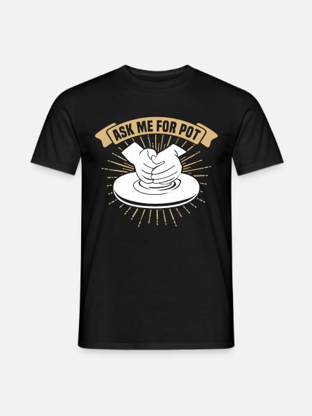 Töpfern Töpfer Töpferei Pottery - Männer T-Shirt - Schwarz