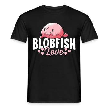 Blobfish Love Blobfishes Besitzer Liebhaber Fisch - Männer T-Shirt - Schwarz - Vorne - AI Model Male 178 light (178cm)
