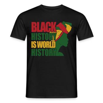 Mois de l’histoire des Noirs Histoire des Noirs - T-shirt homme - noir - Devant - AI Model Male 178 light (178cm)