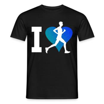 Course à pied Femme Course à pied Fitness Cross Country - T-shirt homme - noir - Devant - AI Model Male 178 light (178cm)