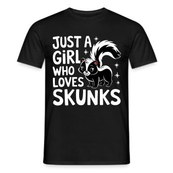 Animaux du zoo de mouffette - T-shirt homme - noir - Devant - AI Model Male 178 light (178cm)