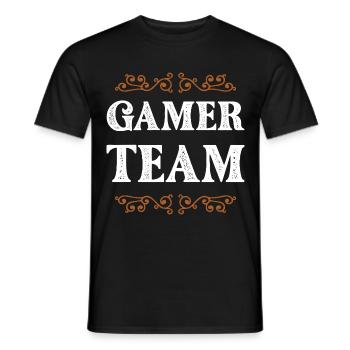 Équipe de joueurs - T-shirt homme - noir - Devant - AI Model Male 178 light (178cm)