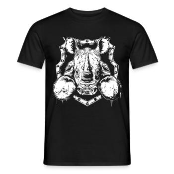 Rhino Boxer Fighter - T-shirt homme - noir - Devant - AI Model Male 178 light (178cm)
