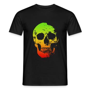 Totenkopf - Männer T-Shirt - Schwarz - Vorne - AI Model Male 178 light (178cm)
