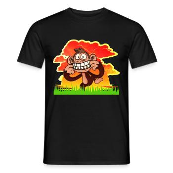 MONKEY - T-shirt homme - noir - Devant - AI Model Male 178 light (178cm)