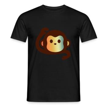 MONKEY MONKEY MONKEY MONKEY - Männer T-Shirt - Schwarz - Vorne - AI Model Male 178 light (178cm)